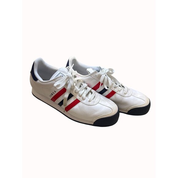 Adidas Samoa G56275 men’s white red white blue shoe sneakers size 13 SkU 4408